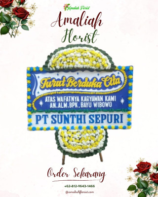 Papan Bunga Duka di Wonoayu