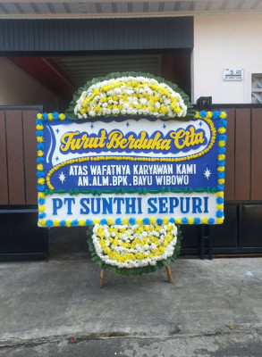Papan Bunga Duka di Wonoayu