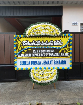 Papan Bunga Duka di Wonoayu