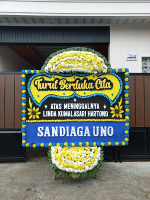 Papan Bunga Duka di Wonoayu